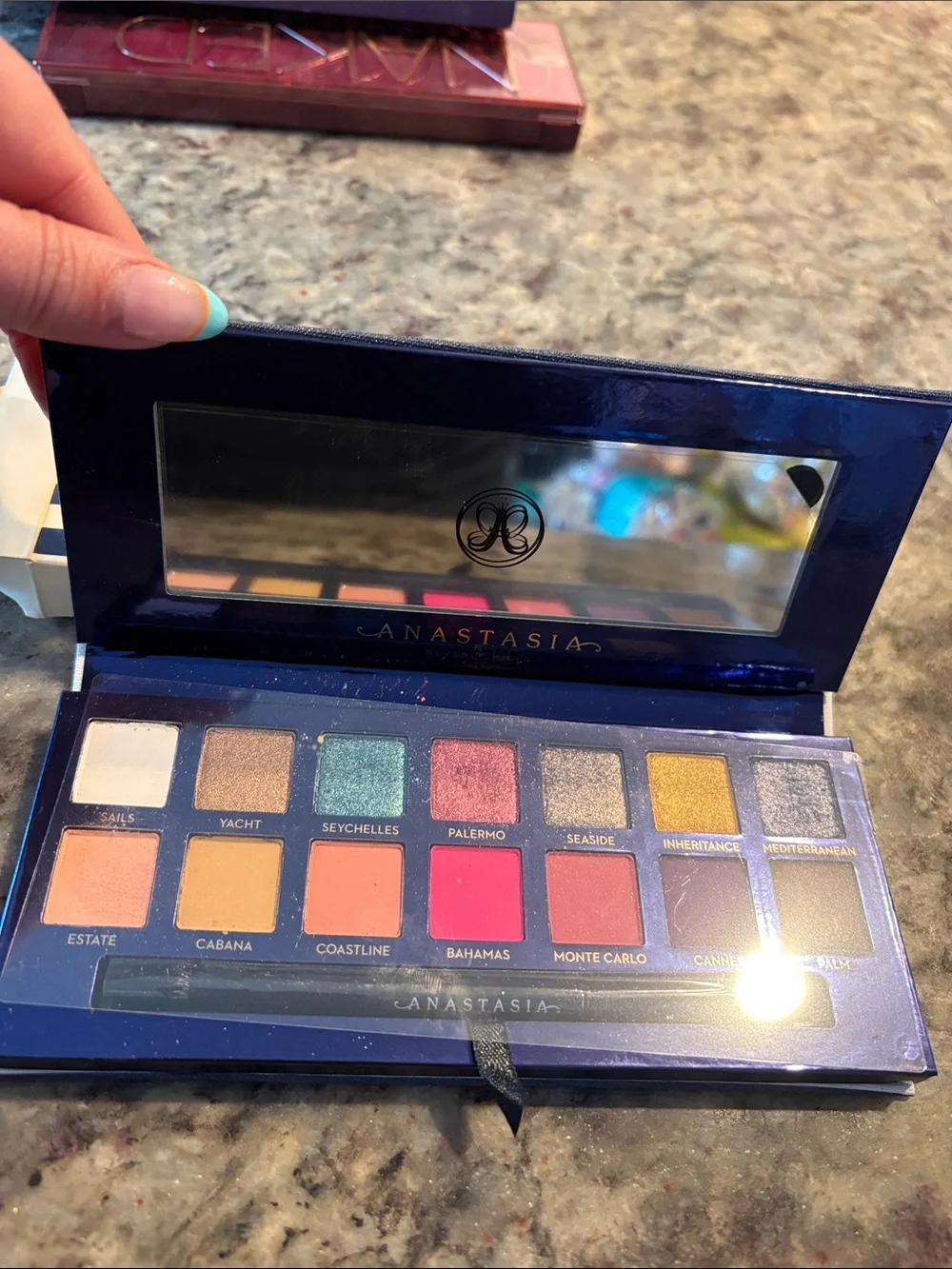 Anastasia Beverly Hills Riviera Eyeshadow Palette - Navy, White & Gold